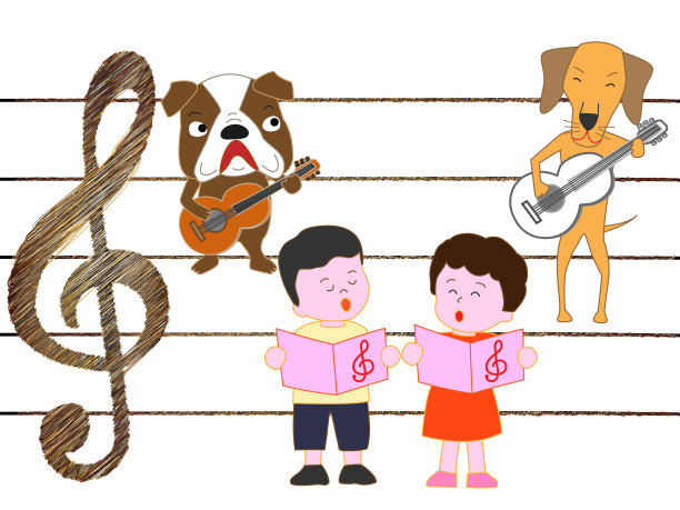 音乐的狗图片下载