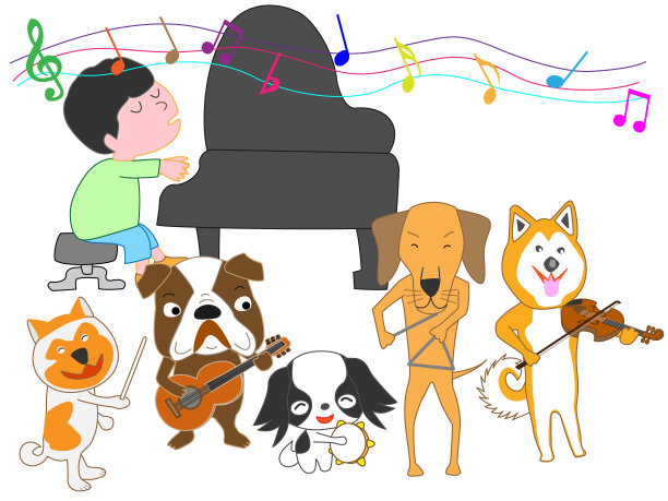 音乐的狗图片下载