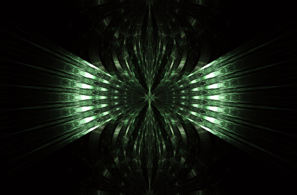 UFO，外星飞船，蒸汽朋克式的飞碟。大都会，科幻小说，插画，电脑生成，分形艺术，图片下载