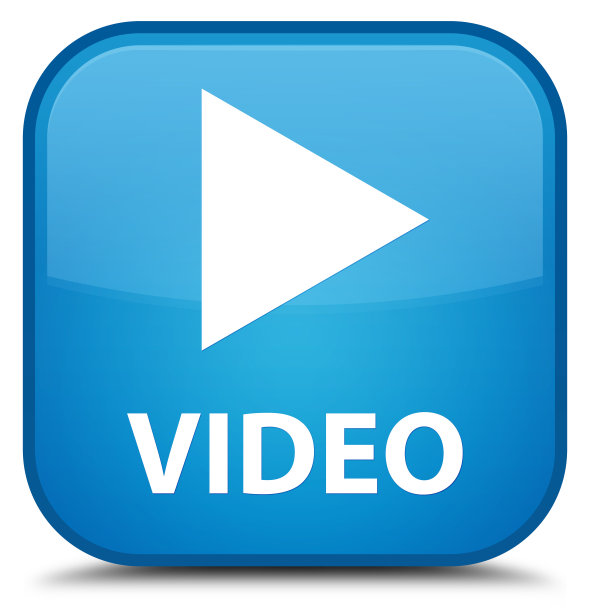 视频专用青蓝方框按钮图片下载