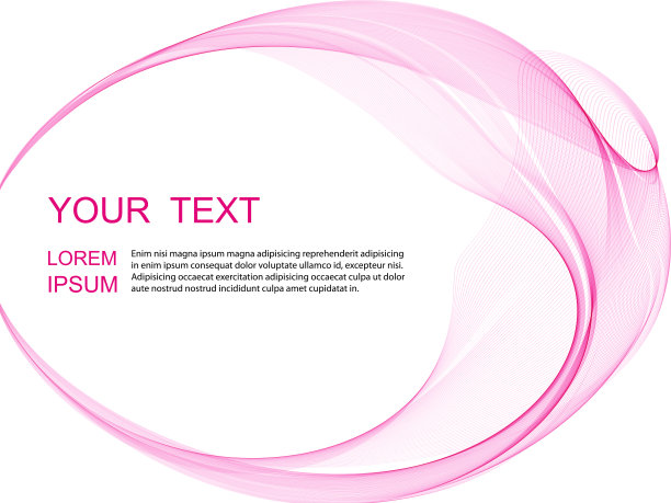 摘要圆形的粉色软波图片下载