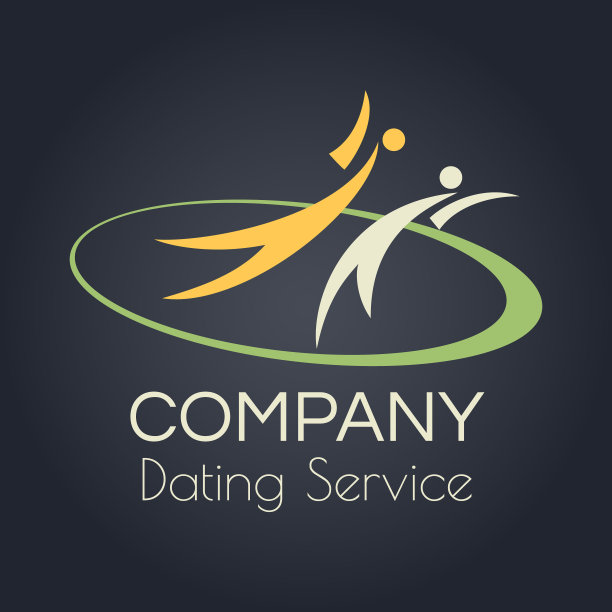 为约会和交流品牌，服务和公司的标识图片下载