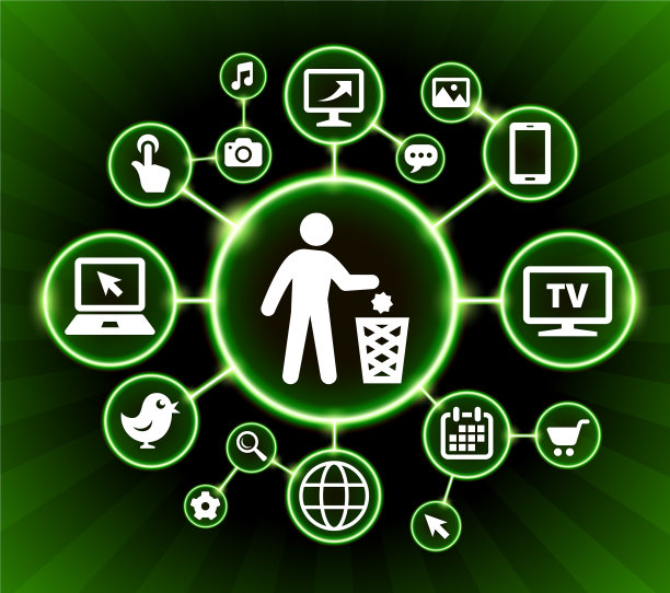 凌乱的互联网通信技术暗按钮背景图片下载