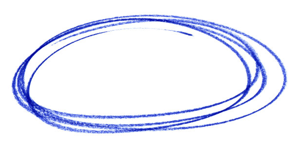 矢量蓝色笔刷描边帧孤立在白色背景图片下载