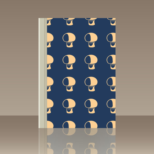 蘑菇和书。物体的真实形象图片下载