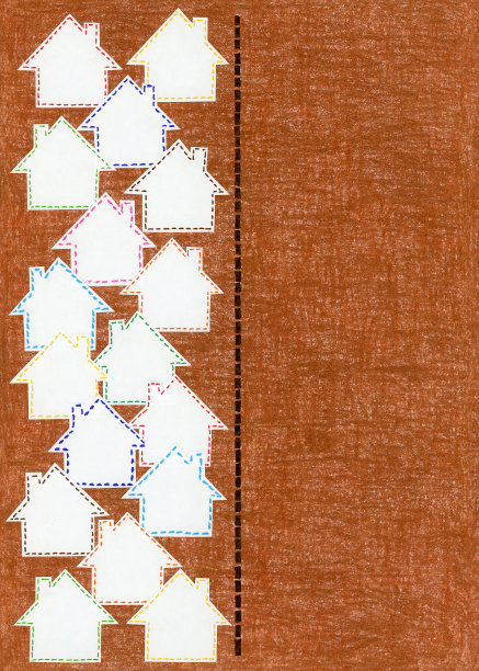 线路一侧的房屋图片下载