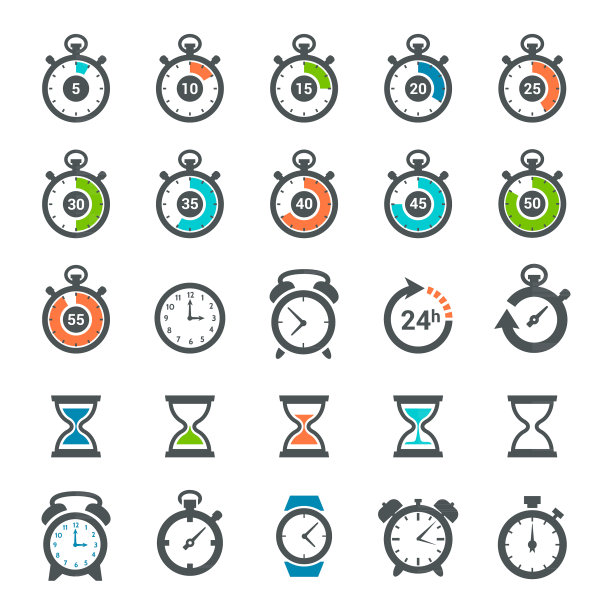 时间时钟图标设置图片下载