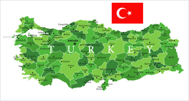 15 -土耳其-绿色孤立图片下载