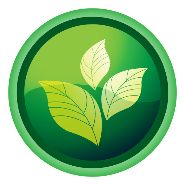 绿叶平面设计图标图片下载