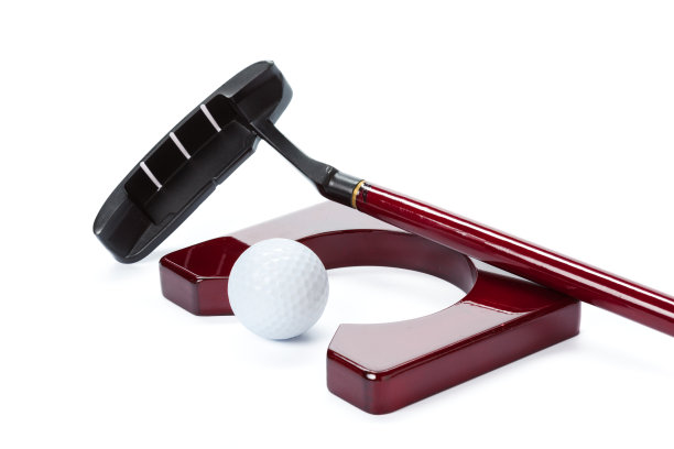 高尔夫球设备隔离在白色图片下载