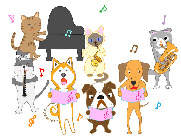 音乐的宠物图片下载
