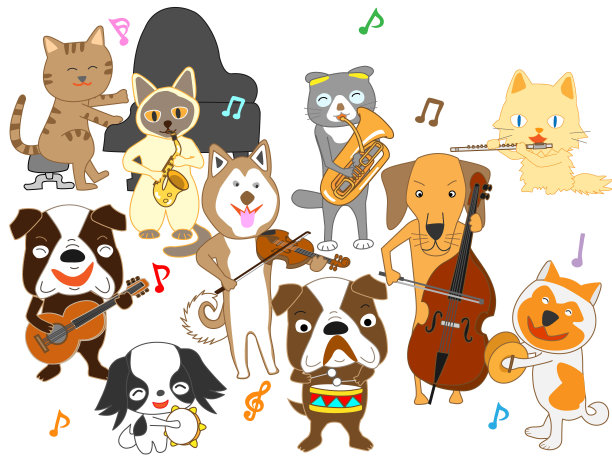 音乐的宠物图片下载