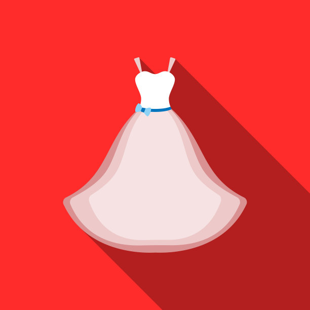 婚纱图标的矢量插图为网络和移动图片下载