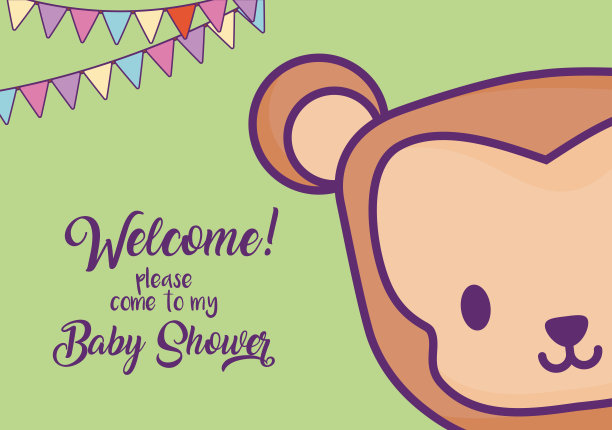 婴儿淋浴设计图片下载