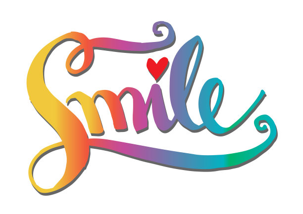 微笑的手刻字图片下载