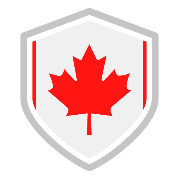 加拿大-盾旗矢量平坦图标图片下载