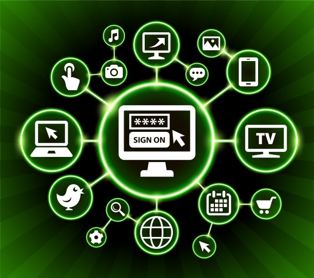 登录互联网通信技术暗按钮背景图片下载