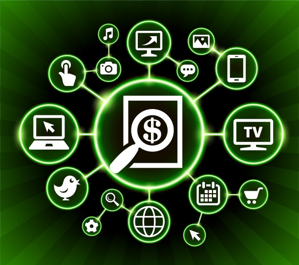 金钱搜索互联网通讯技术暗按钮背景图片下载