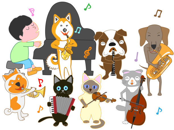 音乐的宠物图片下载