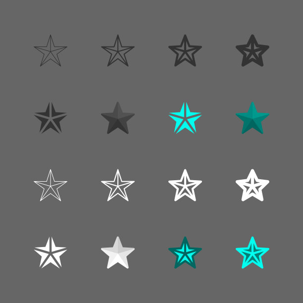 星形图标-多系列图片下载