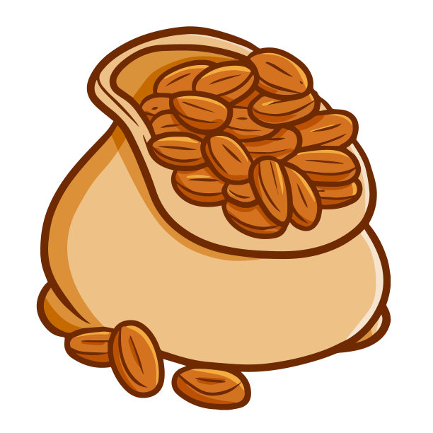 装在袋子里的咖啡豆图片下载