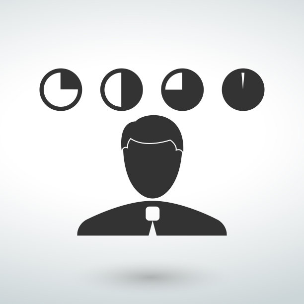 人图标元素孤立向量上的白色背景图片下载