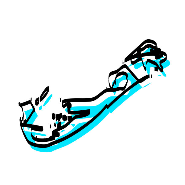 百慕大地图手绘在白色背景上，设计新潮图片下载