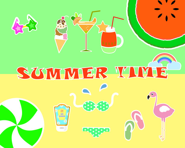 夏季时间背景图片下载