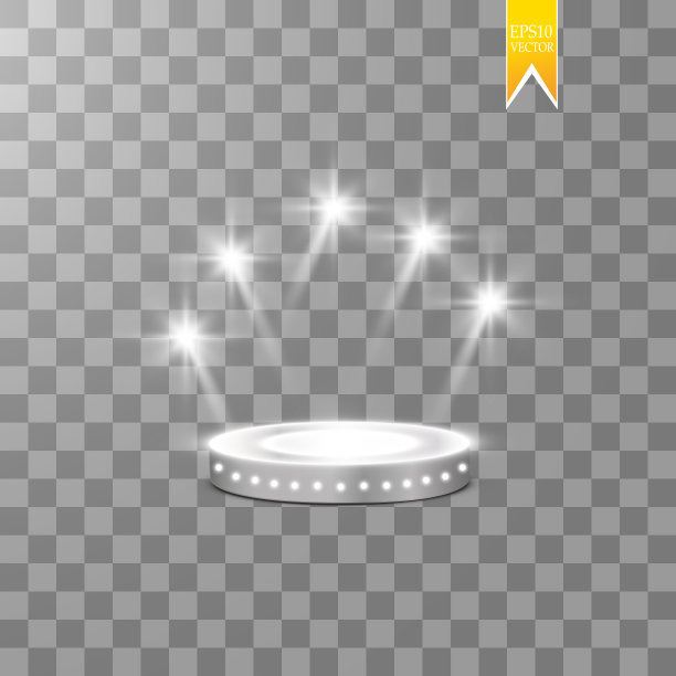 摘要:闪亮的讲台背景与聚光灯。白色晶莹的场景。您赢得了奢华、成功和珍宝设计。游戏、时尚和赌博空间。矢量图图片下载