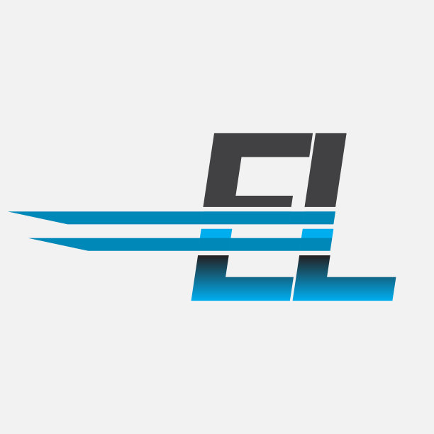 公司名称为黑色和蓝色。图片下载