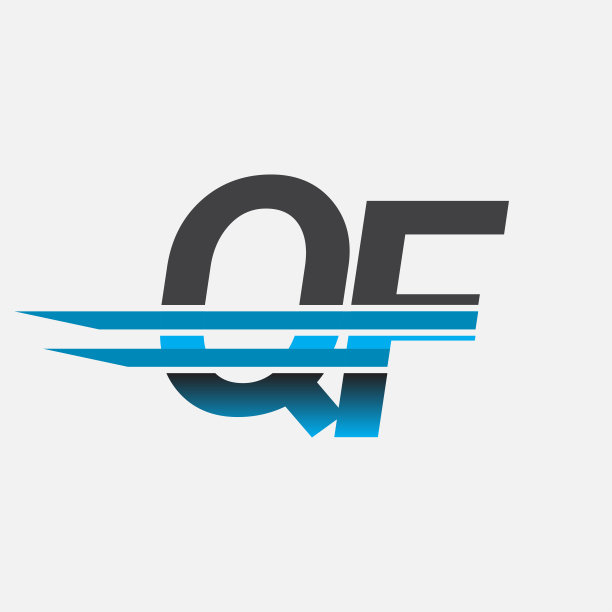 公司名称为黑色和蓝色。图片下载