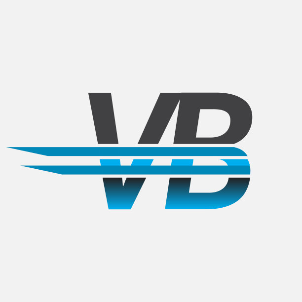 公司名称为黑色和蓝色。图片下载