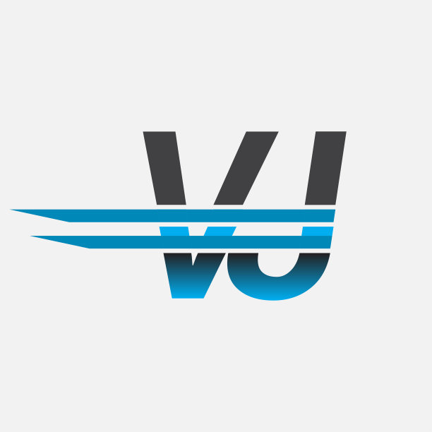 公司名称为黑色和蓝色。图片下载