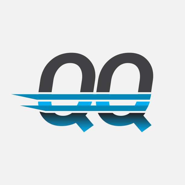 公司名称为黑色和蓝色。图片下载