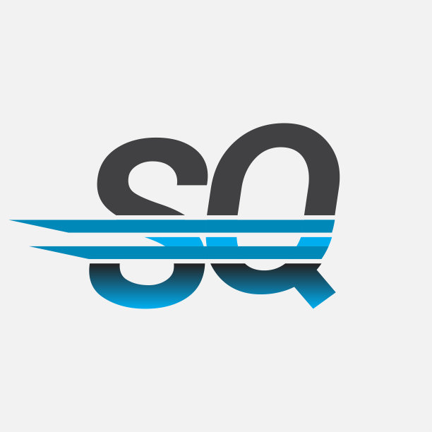 公司名称为黑色和蓝色。图片下载