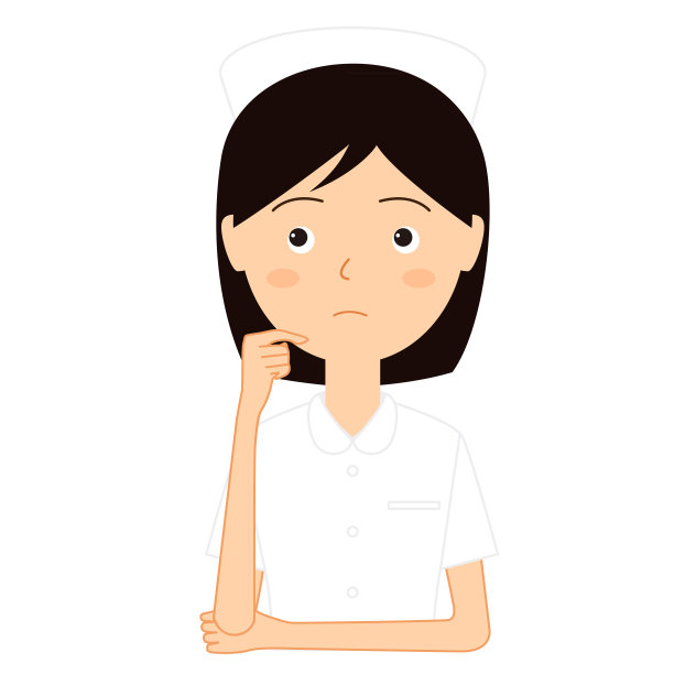 一个年轻的女护士的插图。图片下载