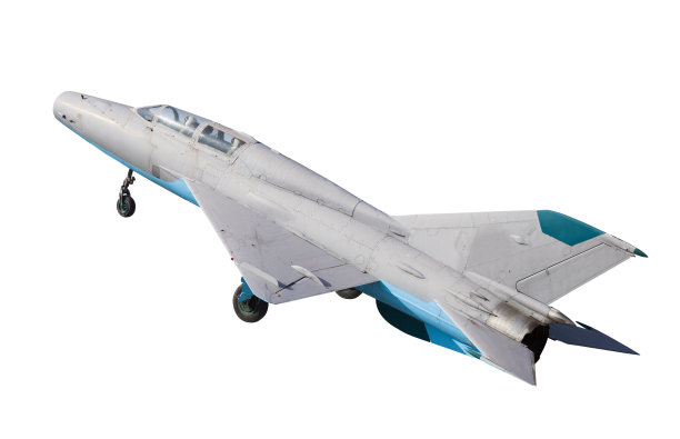 军用飞机被白色隔离图片下载