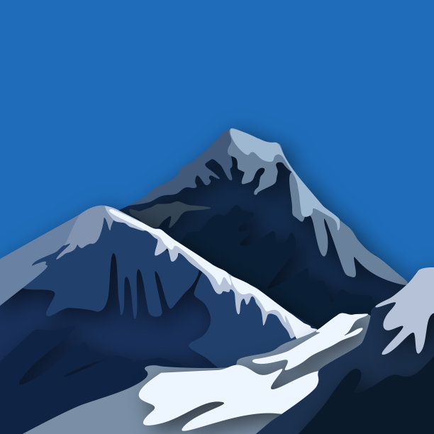 美丽的自然剪纸风格图片下载