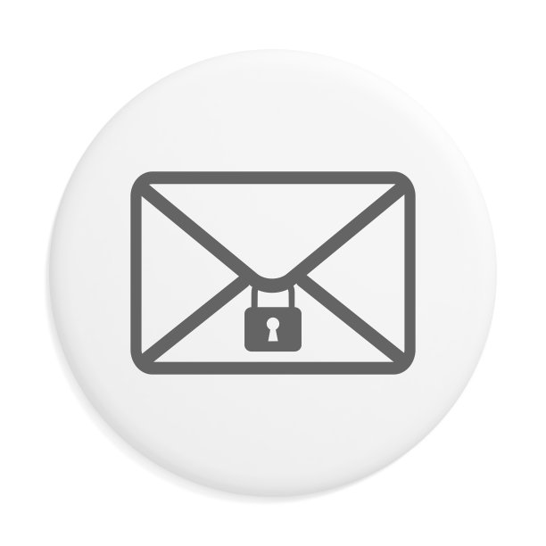 电子邮件网络安全隐私锁徽章图片下载