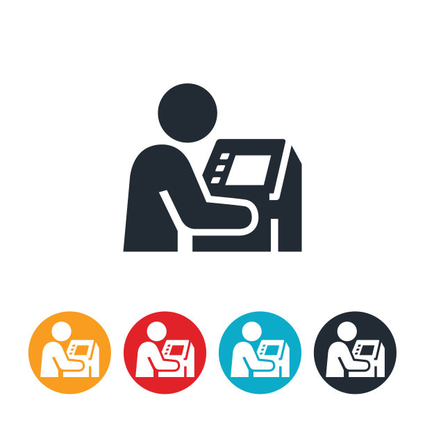 使用ATM机图标的人图片下载