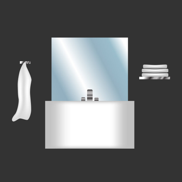 浴室的水槽和镜子图片下载