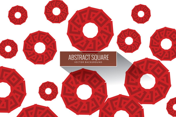 矢量红色镶嵌背景图片下载