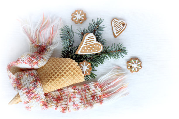 冬天变暖的花束图片下载