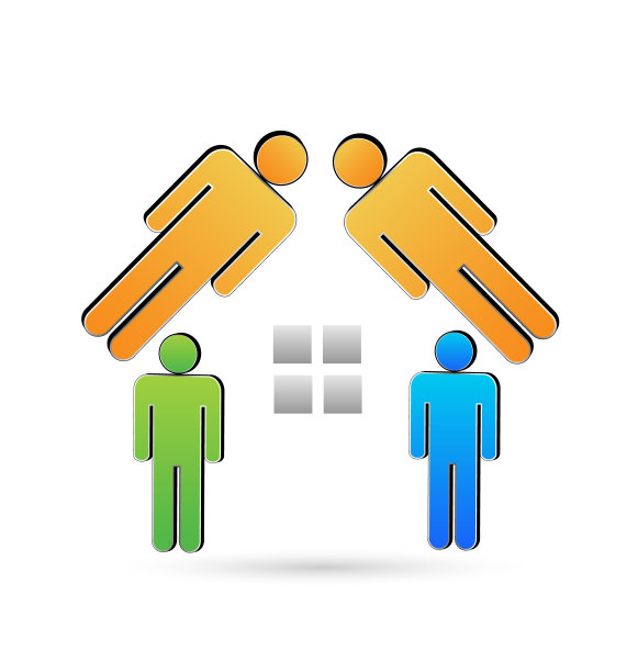 房地产房屋团队合作ID卡身份商务图标图片下载