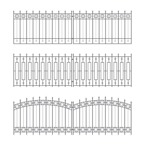 栅栏的草图草图轮廓设计集合图片下载