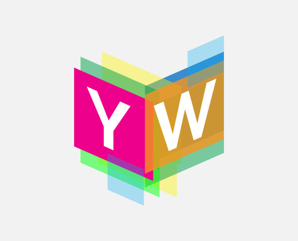 彩色几何形状的标志。图片下载