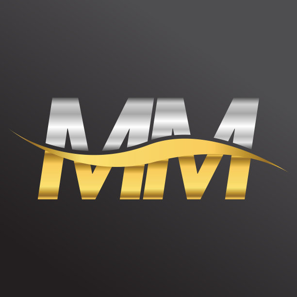 公司名称的首字母标识，金色和银色的勾形设计。图片下载