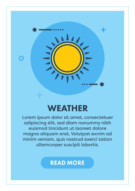 天气概念横幅图片下载