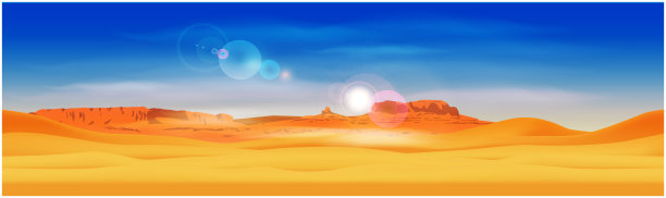 沙漠和落基山脉素材图片