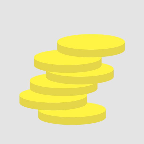 硬币。向量图片下载